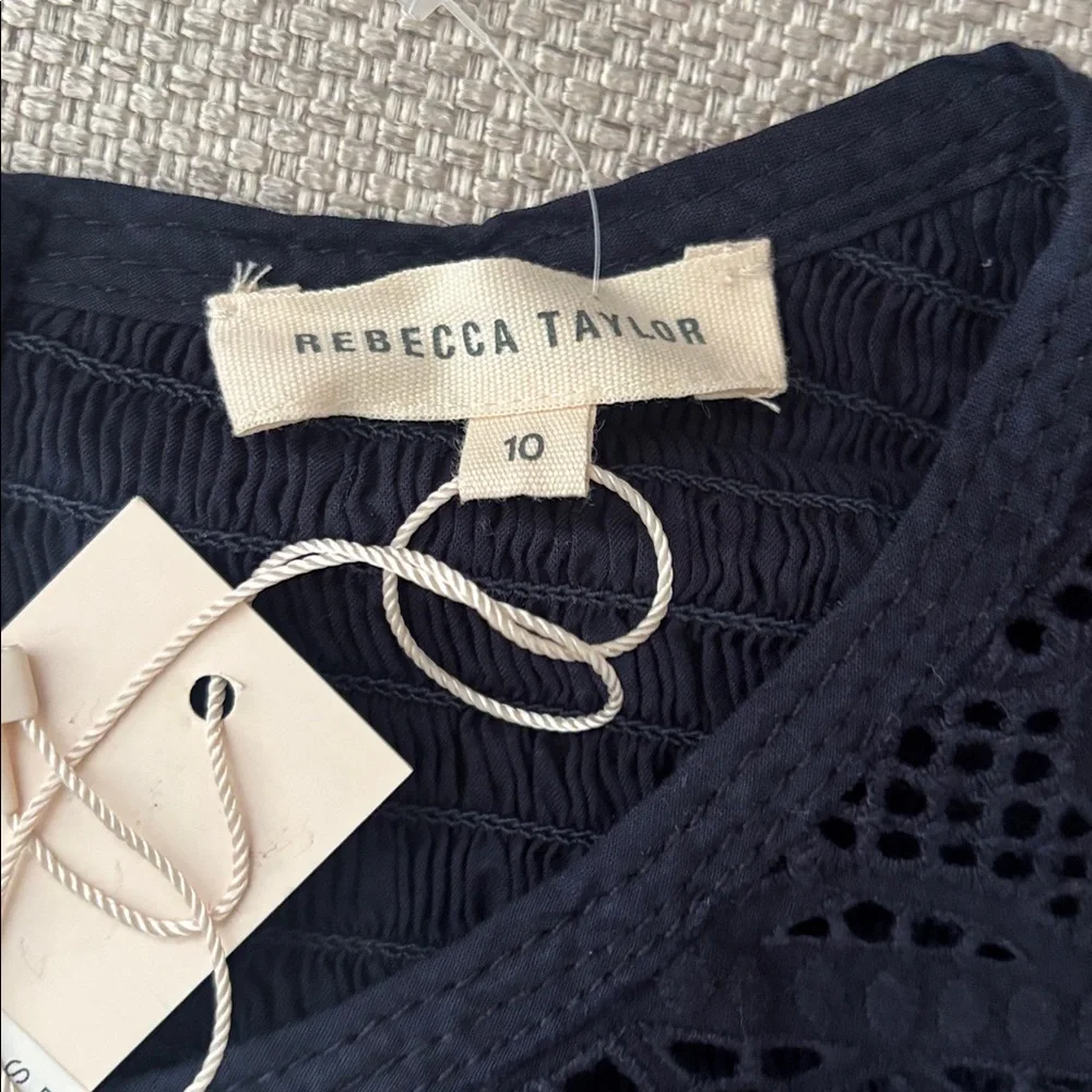 Rebecca Taylor Navy Lace Crop Top ( New ) - Picture 9 of 12